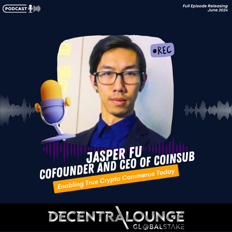 Jasper Fu, CoFounder and CEO of Coinsub