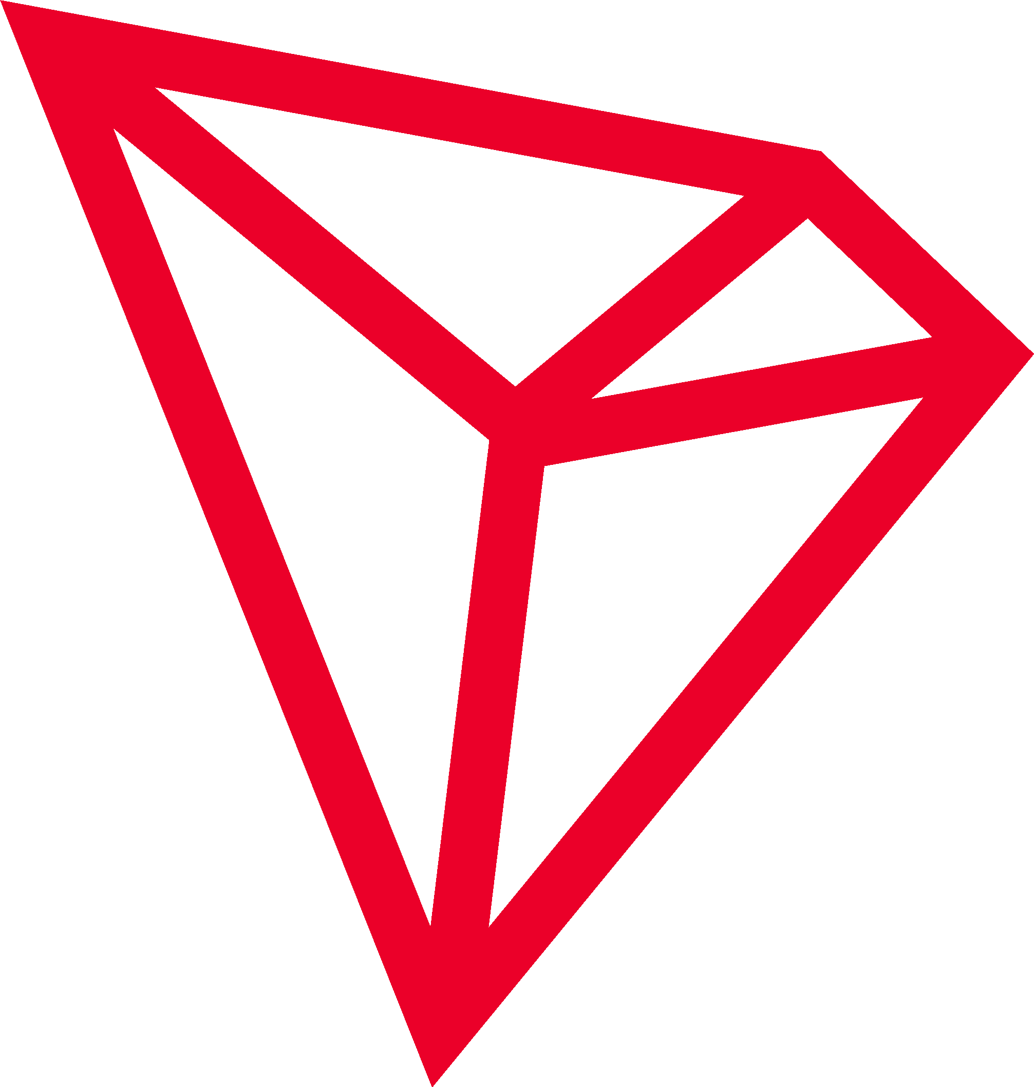 Tron logo -red